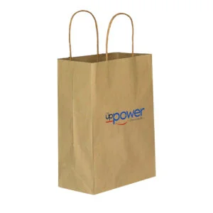 Custom Printed Eco-Friendly Kraft Paper Twist Handle Bags