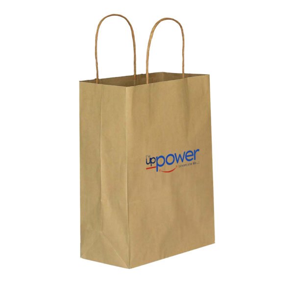 Custom Printed Eco-Friendly Kraft Paper Twist Handle Bags