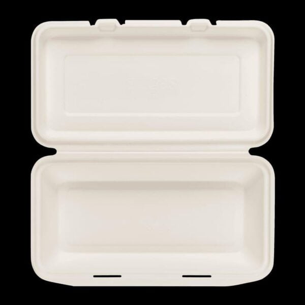 Bagasse Clamshell Box 7×5 Inch