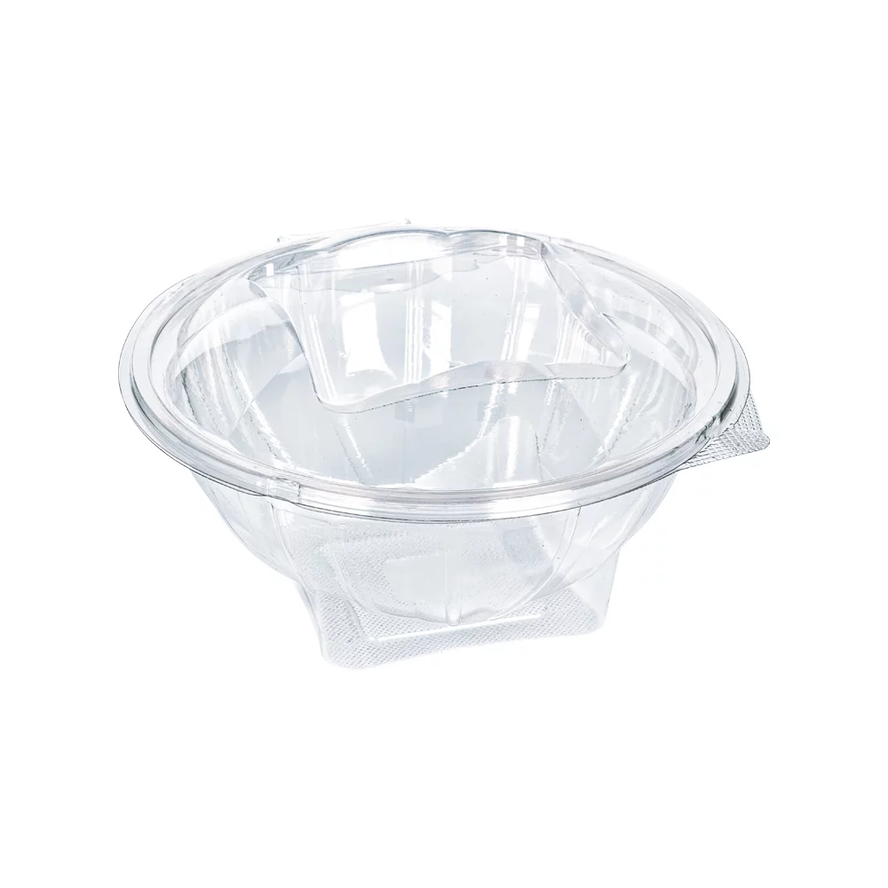 1000 ml Hinged Lid Round Salad Bowl